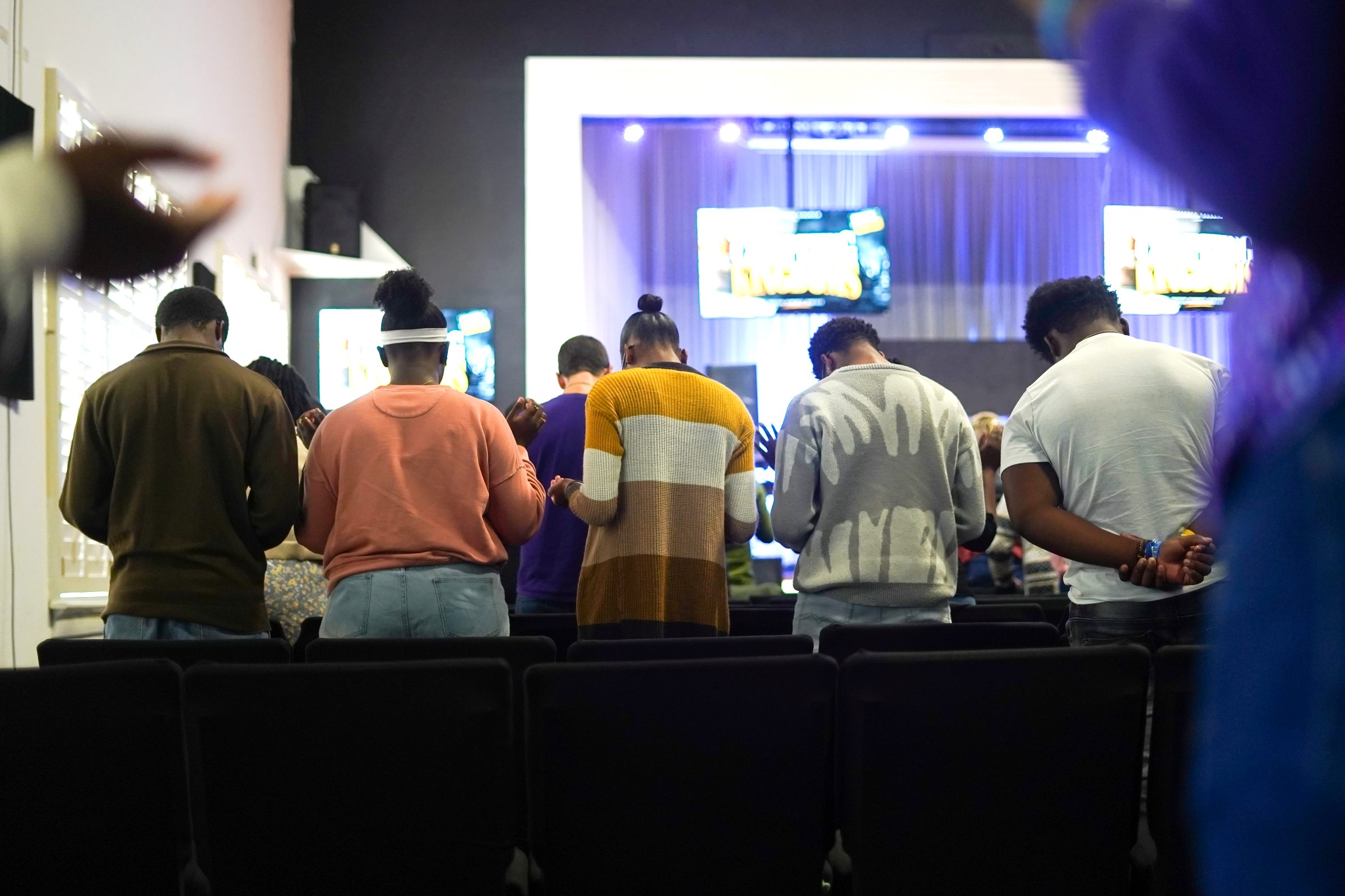The Presence Church congregation gathered in worship on a Sunday