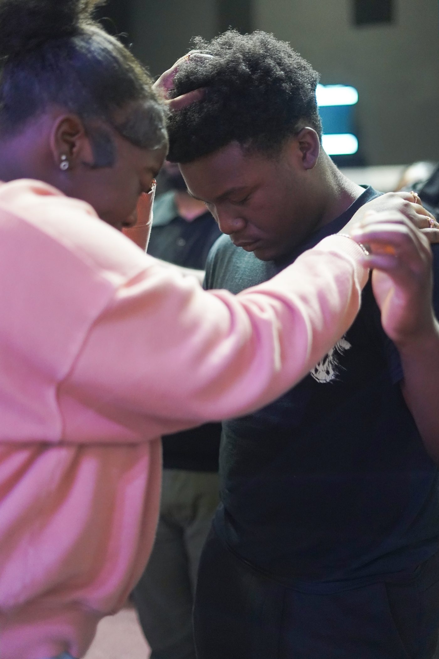 Presence Teens praying together